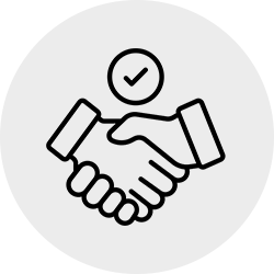 Partnership handshake illustration